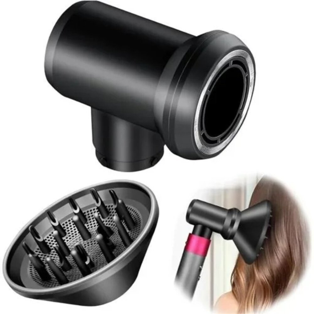Diffuser and Adaptor for Dyson Airwrap Styler Into A Hair Dryer Combination